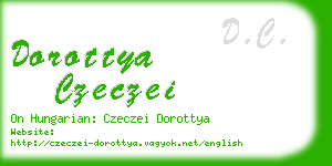 dorottya czeczei business card